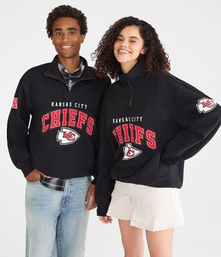 Kansas City Chiefs Quarter-Zip Sweatshirt | Aeropostale