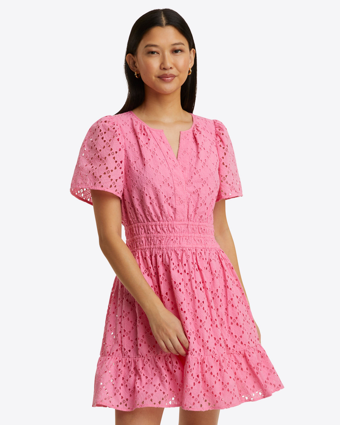 Wilson Mini Dress in Eyelet | Draper James (US)