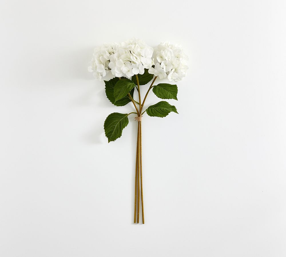 Faux White Hydrangea Bundle | Pottery Barn (US)