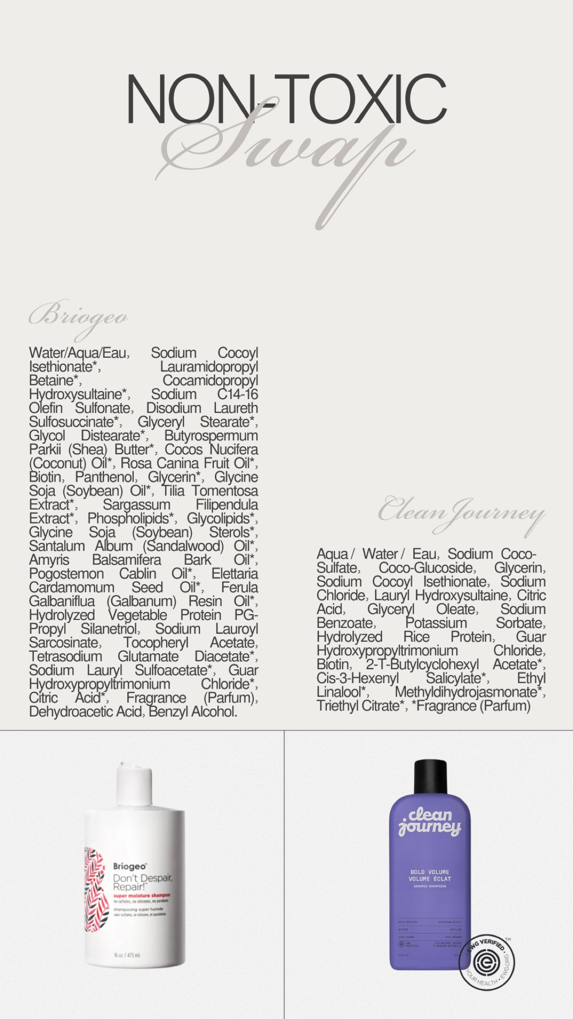 Non-toxic shampoo swap! EWG approved! 


#LTKBeauty