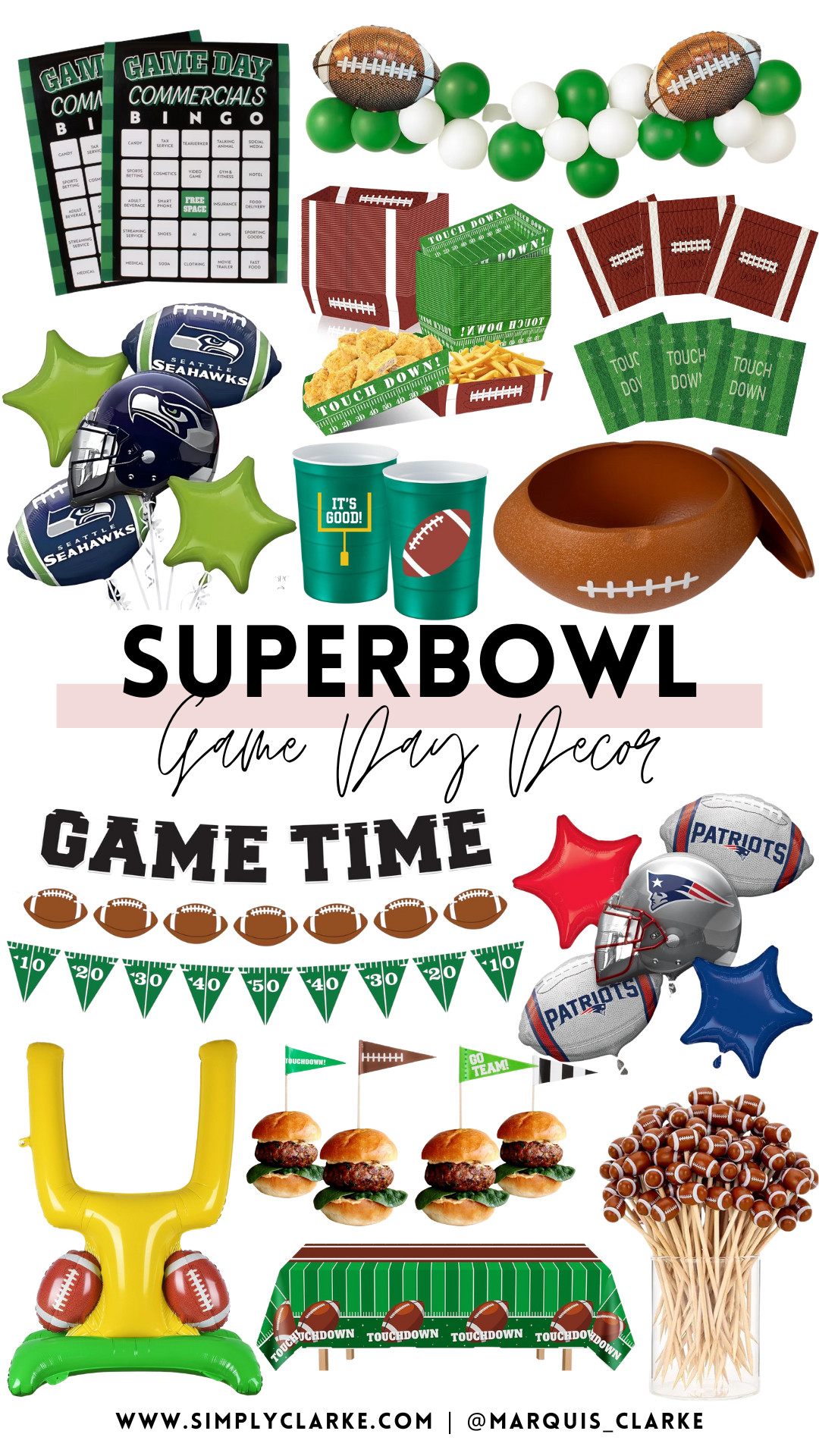 Super Bowl party ready! Simple decor that makes hosting easy and fun for game day!  

 #LTKSeasonal