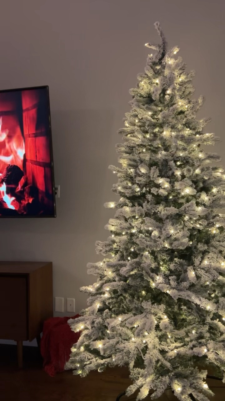 King of Christmas 8 foot King Flock Tree! If you’re on the hunt for the perfect Christmas tree— King of Christmas has a range of options to pick from! 🎄

#LTKhome #LTKHoliday #LTKSeasonal