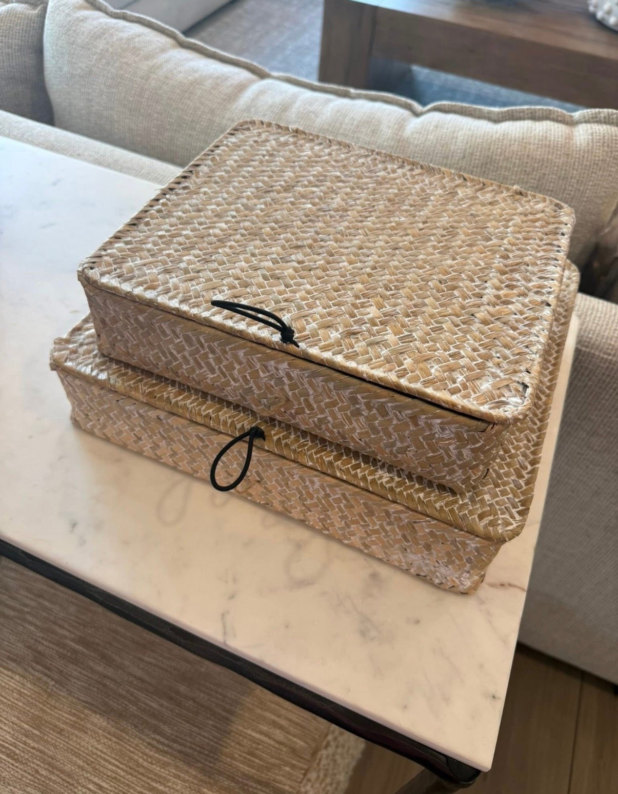One of the bestsellers this month on my LTK!!! 🚨 
These stylish seagrass boxes are such an easy way to elevate your space—affordable, versatile, and perfect for that luxury look on a budget.✨

Available in multiple sizes and colors. Grab them before they sell out again!#LTKFinds #HomeStorage #SeagrassDecor #AffordableStyle #OrganizedAndChic #LuxuryLookForLess #BudgetHomeDecor #DecorFaves #StorageGoals

#LTKStyleTip #LTKFindsUnder50 #LTKHome