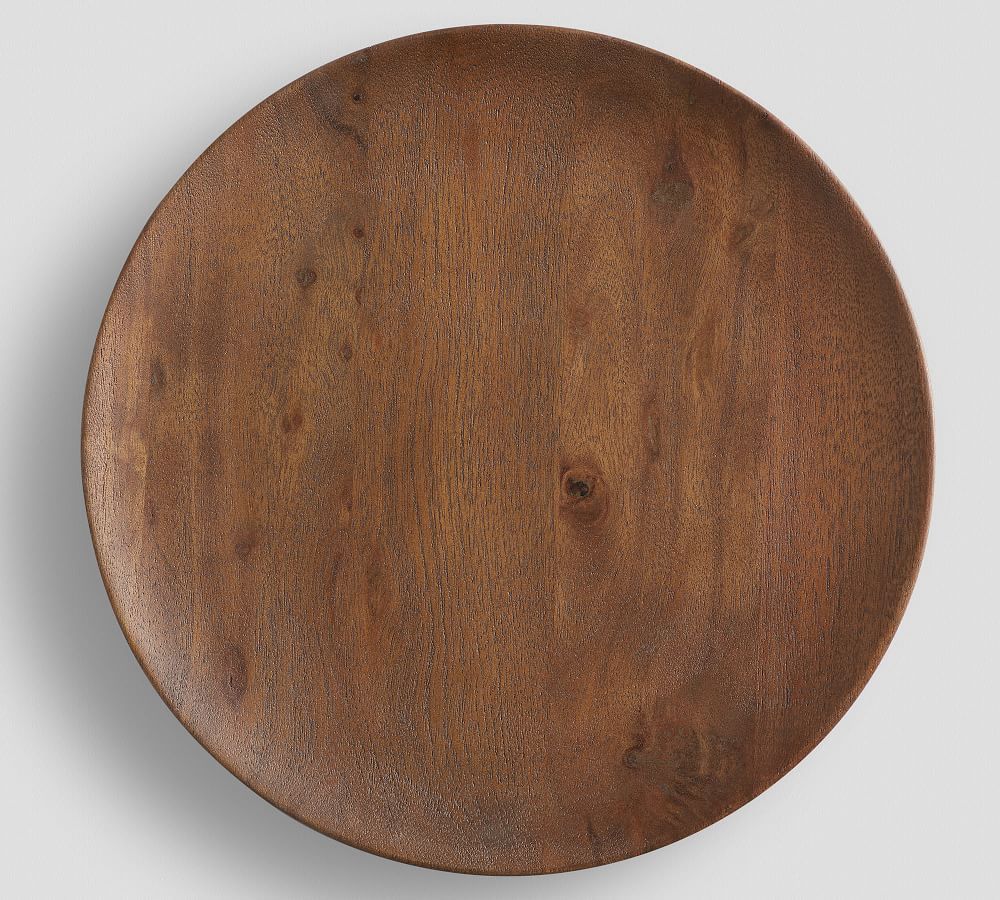 Chateau Handcrafted Acacia Wood Charger Plate | Pottery Barn (US)