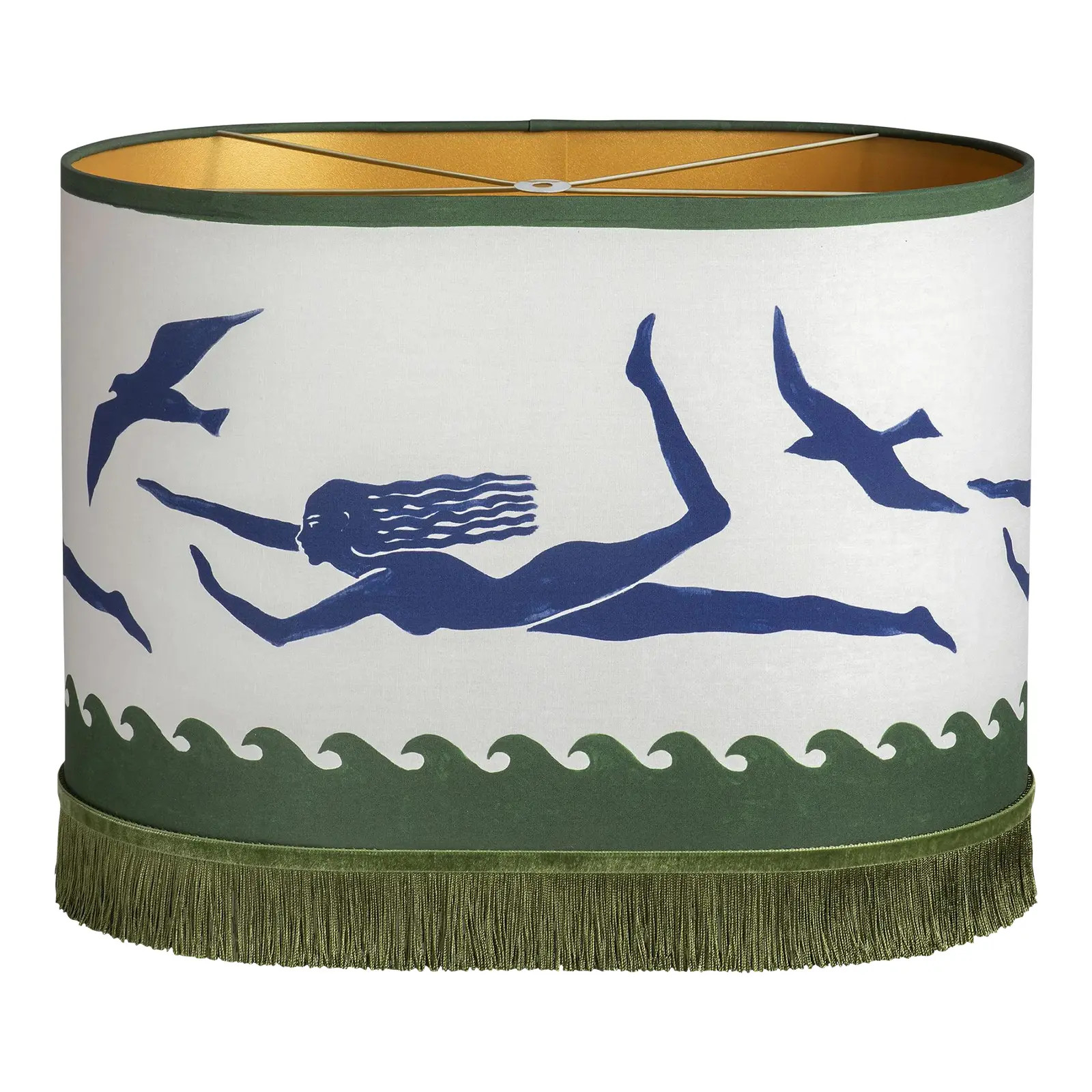 Palais Lampshade Thalassa Blue (Round L) | Chairish