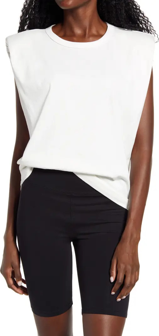 Endless Rose Padded Shoulder T-Shirt | Nordstrom | Nordstrom