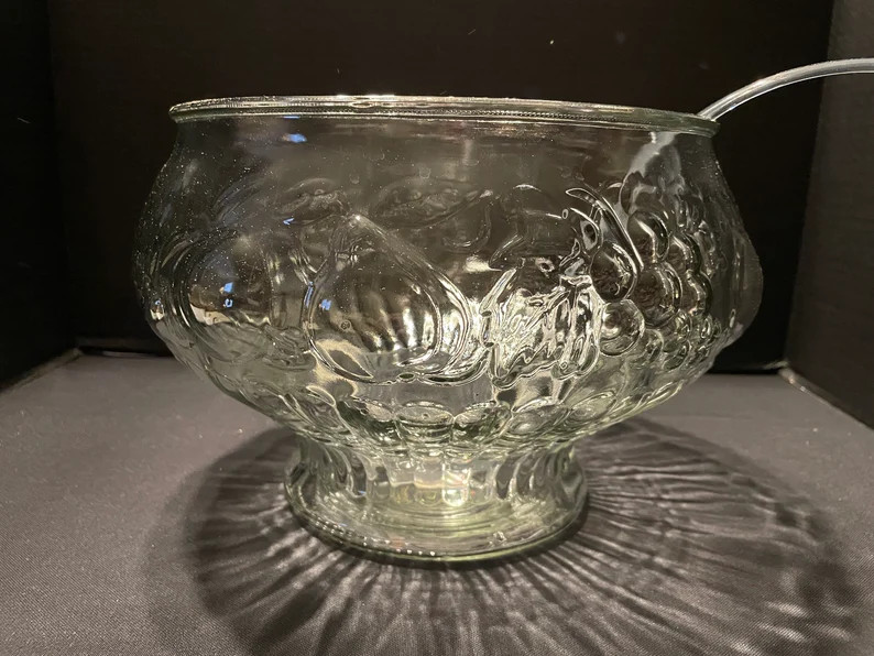 1950's Jeannette Glassware Crystal Fruit Punch Set - Etsy | Etsy (US)