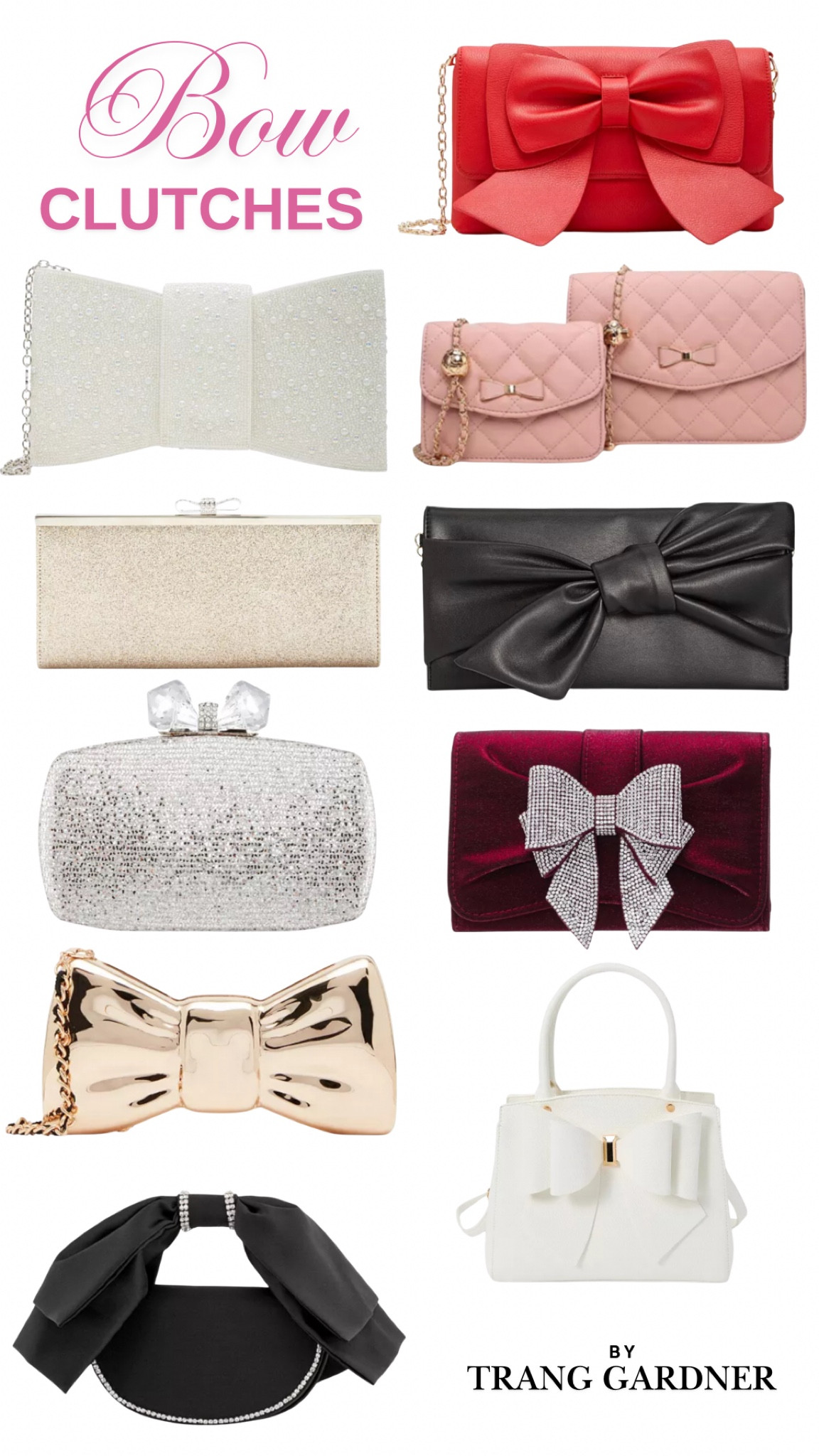 Bow clutches 

#LTKHoliday #LTKSaleAlert #LTKGiftGuide