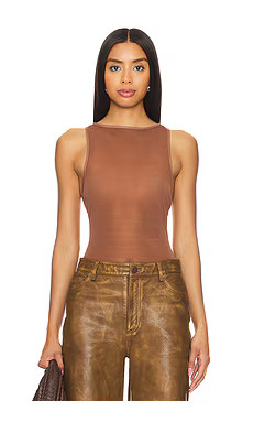 NBD X Maggie Macdonald Claudia Top in Toffee Brown from Revolve.com | Revolve Clothing (Global)