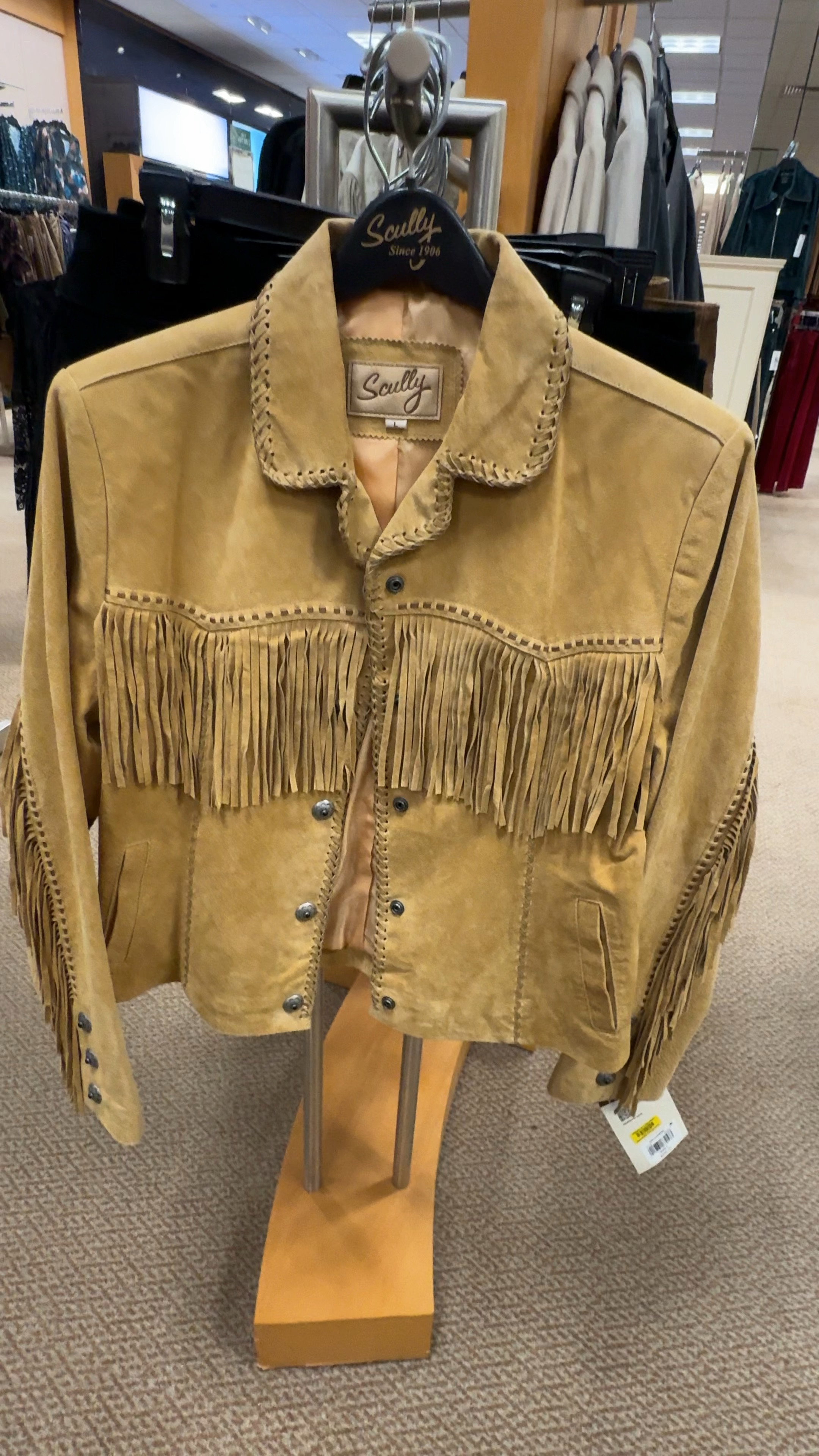 Suede leather whipstitch collar jacket by Scully
Wear with jeans, a skirt or over a satin slip dress. 

#LTKStyleTip #LTKOver40 #LTKSeasonal