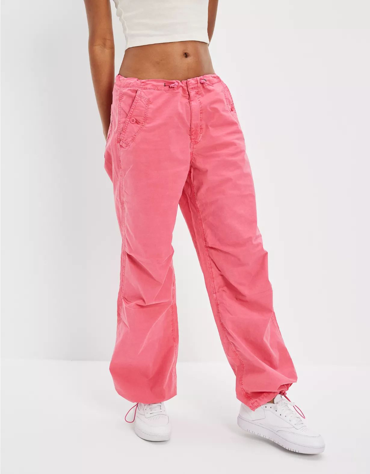 AE Snappy Stretch Low-Rise Parachute Pant | American Eagle Outfitters (US & CA)