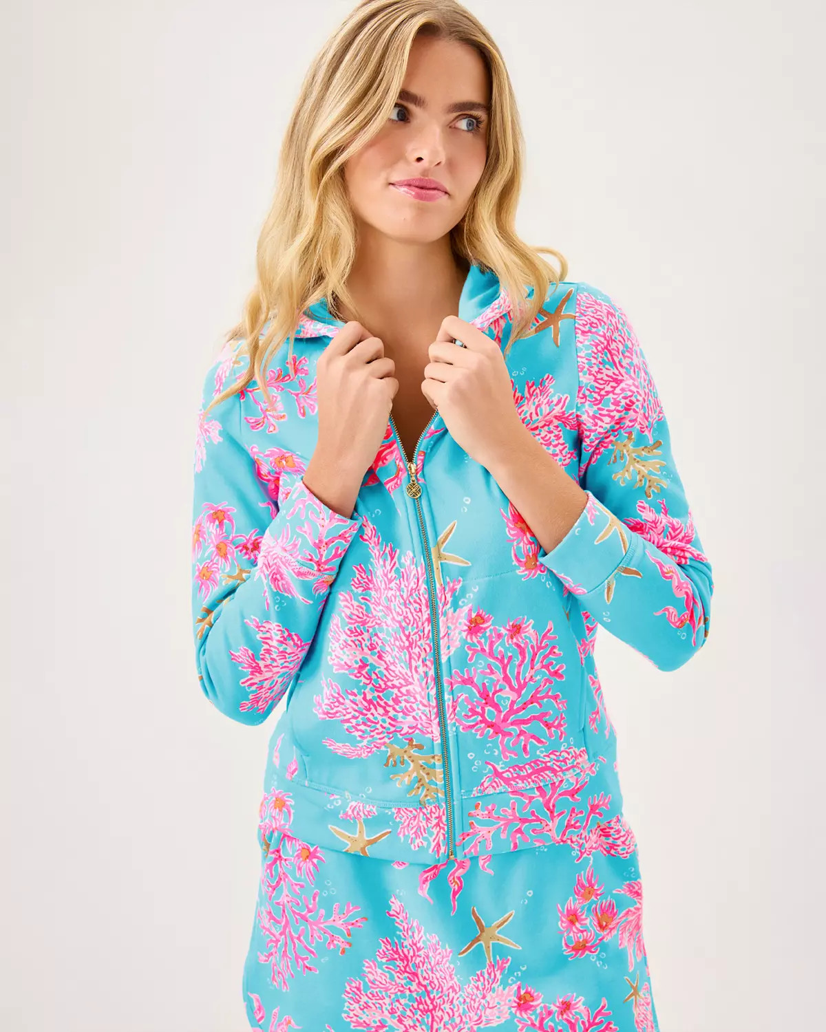 Avida Zip-Up Terry Hoodie | Lilly Pulitzer