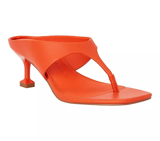 Katy Perry The Oceanside Low Rise Heeled ThongSandal - QVC.com | QVC