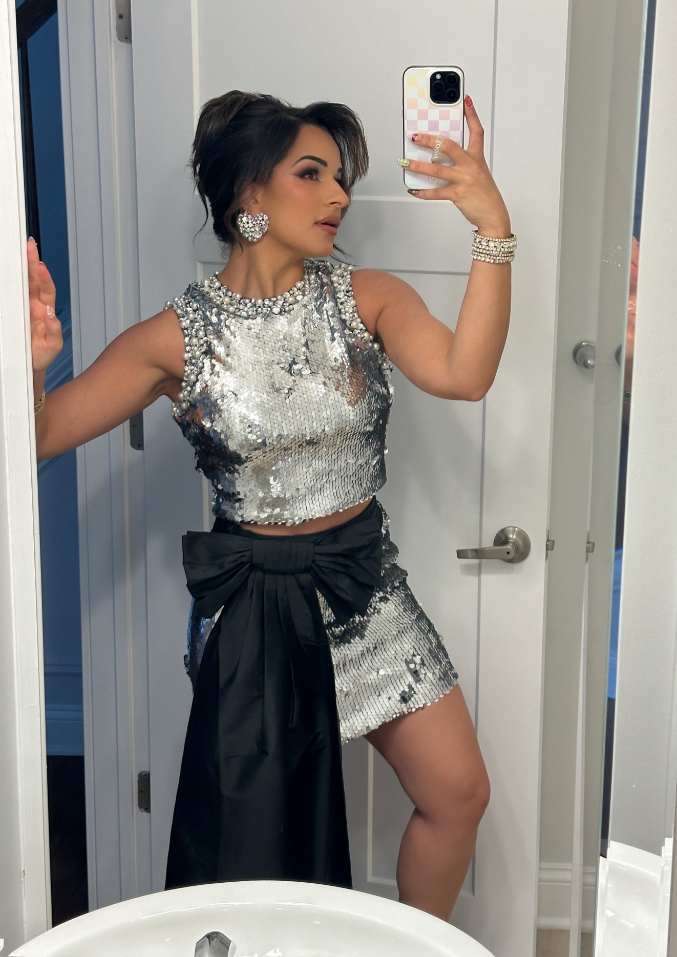 Finally sharing what I wore to my baby’s first birthday! Even a Ringmaster mama deserves a little sparkle 🎪✨!!!! 
This silver sequin set with the oversized black bow was the perfect mix of glam & playful!
With some Metallic loafers.. the perfect fit! 

#PartyStyle #LTKStyle #LTKFashion #OOTD #SequinStyle #BirthdayOutfit #MomStyle #FashionInspo #StyleGoals #WhatIWore #LTKFinds #LTKParty #ChicStyle #StatementLook #LTKTrend #LTKHoliday #LTKBirthday #LTKGlam #LTKShimmer

#LTKBeauty #LTKSeasonal #LTKStyleTip