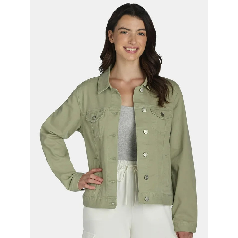 Time and Tru Women's Denim Jacket, Sizes XS-XXXL - Walmart.com | Walmart (US)