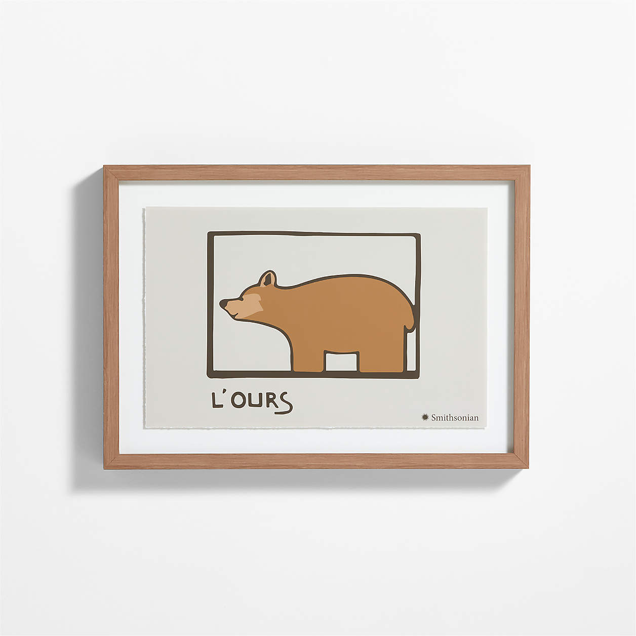 Smithsonian LeLion Framed Wall Art Print + Reviews | Crate & Kids | Crate & Barrel