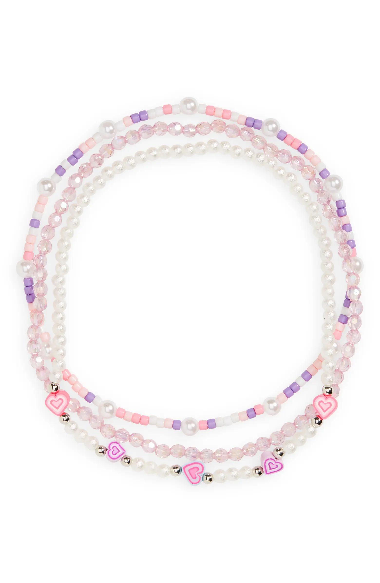 Kids' Assorted 5-Pack Stretch Necklaces | Nordstrom