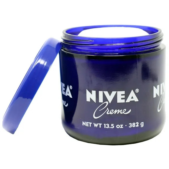 Nivea Cream Glass Jar, Moisturizer for Body, Face & Hand Care, All Skin Types, 13.5 oz | Walmart (US)