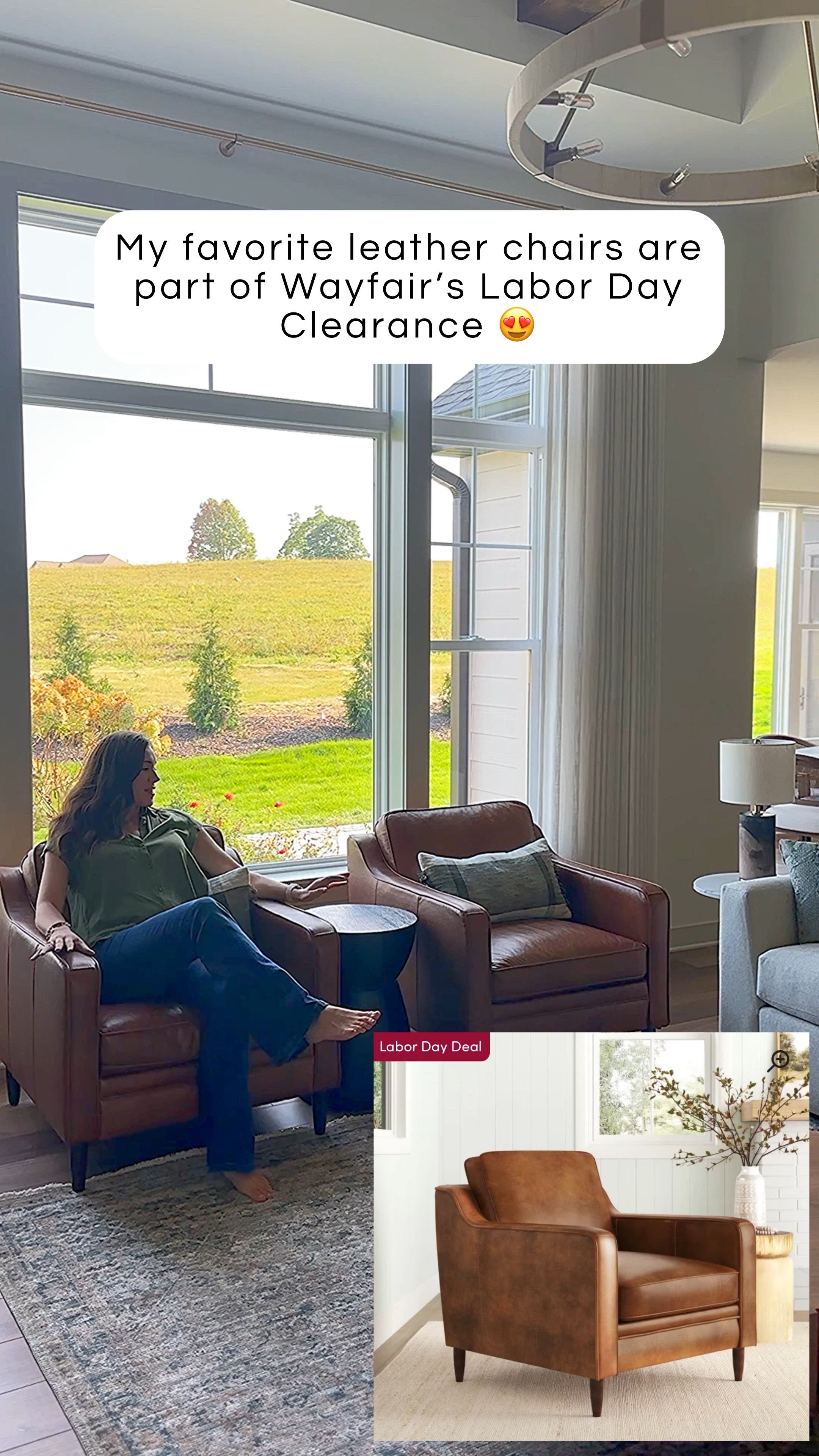 These chairs are my new fav! Genuine leather accent chairs that are sooo comfy — on sale in the Wayfair Labor Day Clearance !

#LTKSaleAlert #LTKHome