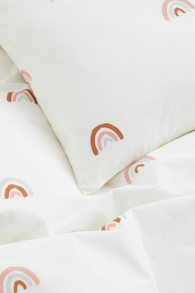 Patterned single duvet cover set | H&M (UK, MY, IN, SG, PH, TW, HK)