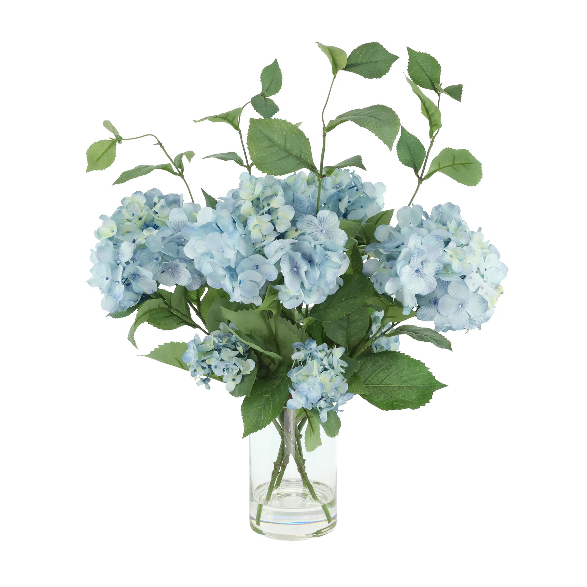 Hydrangea Arrangement in Vase | Wayfair North America