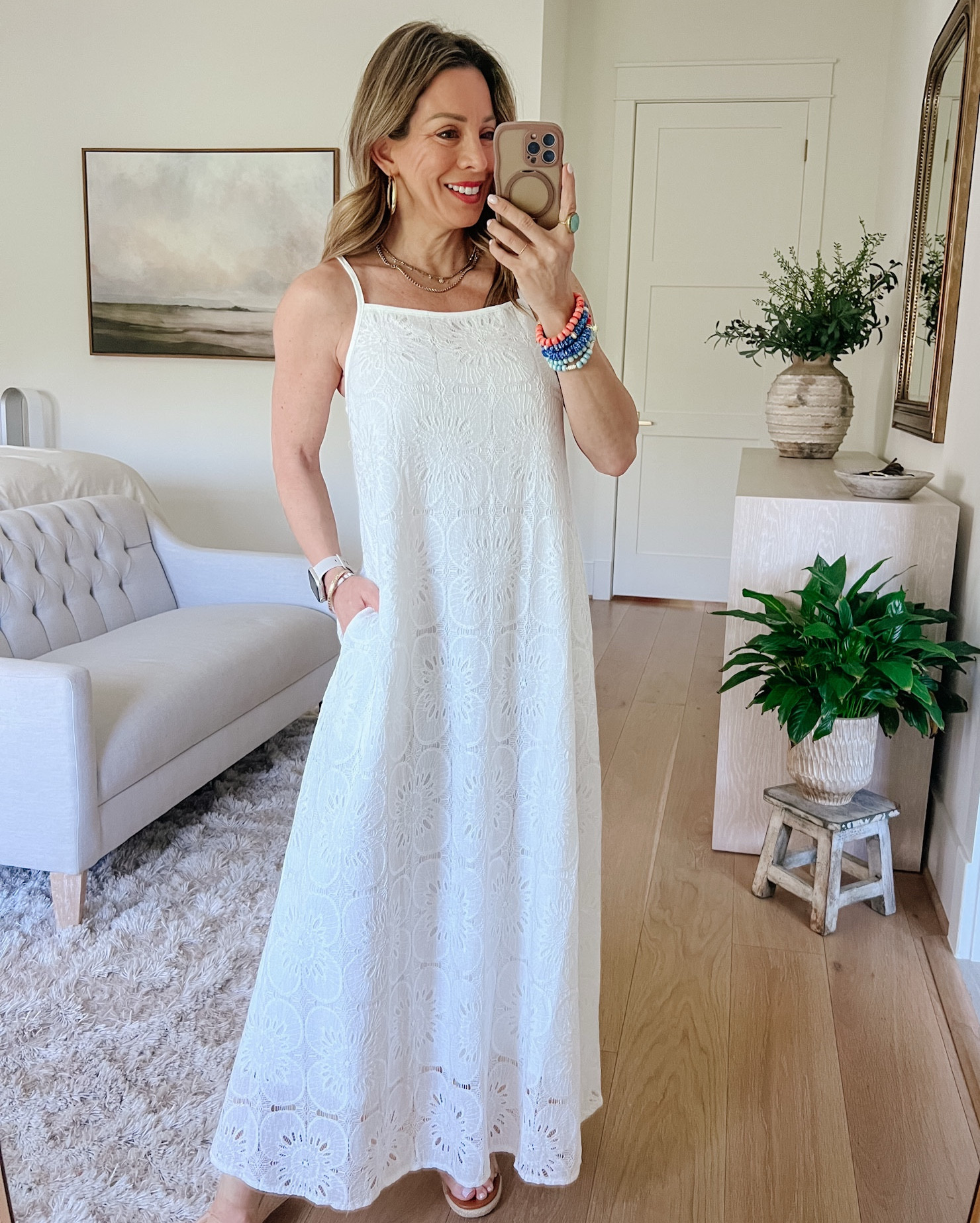 Amazon Spring Style 🌸 This white maxi dress is so good and flowy 

Dress Fit: I’m wearing a Small

#LTKPetite #LTKOver40 #LTKgrwm