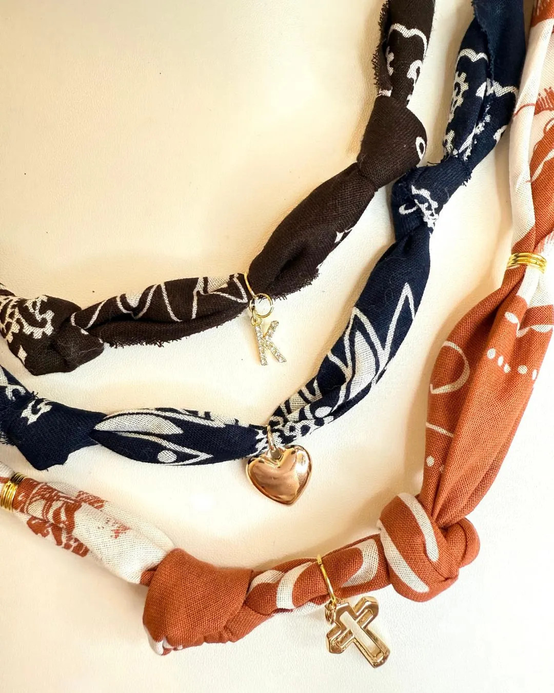 Bandana Charm Necklace *customizable* - Etsy | Etsy (US)
