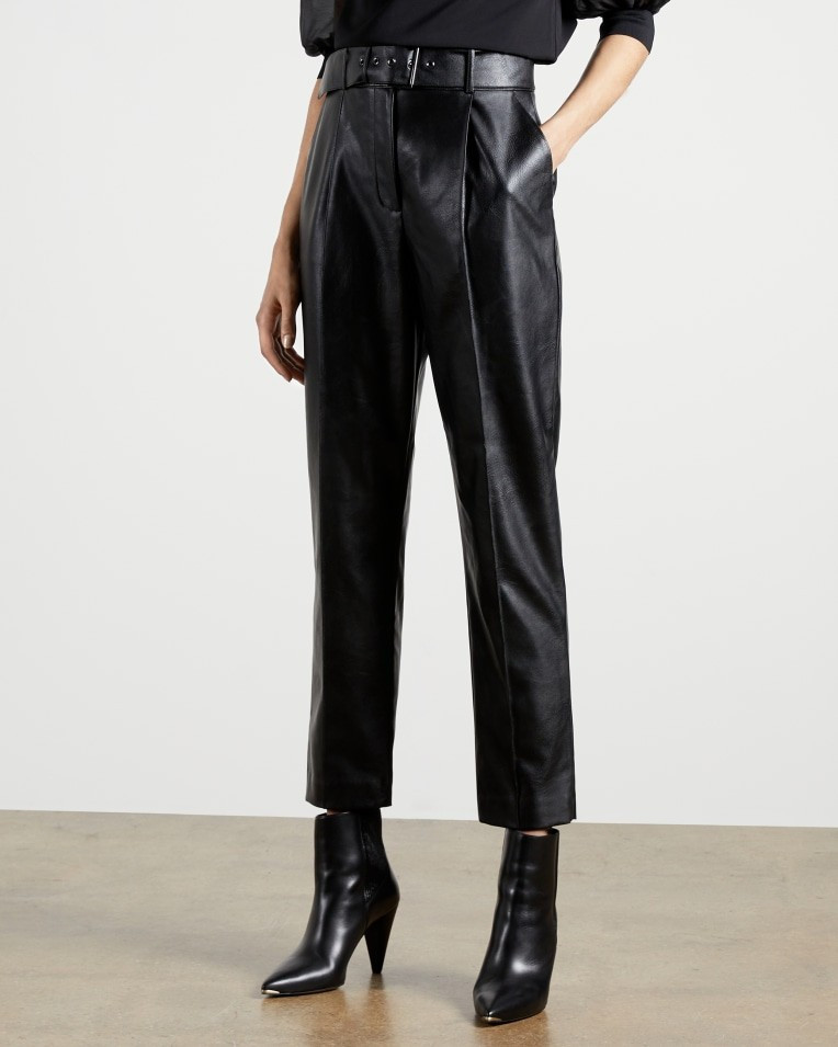 Faux leather belted trousers | Ted Baker (UK)