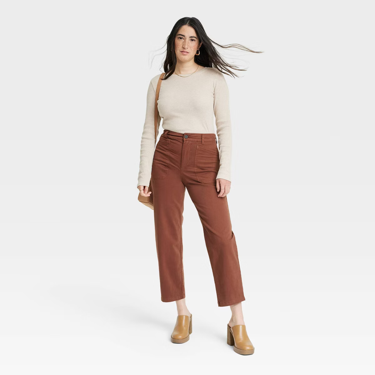 Women's High-Rise Barrel Leg Pants - Universal Thread™ | Target