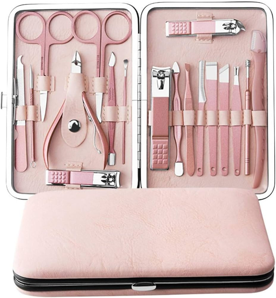 Manicure Set By Aoyuele Nail Clippers Set 18 in 1 Grooming Kit Stainless Steel Professional Pedic... | Amazon (US)
