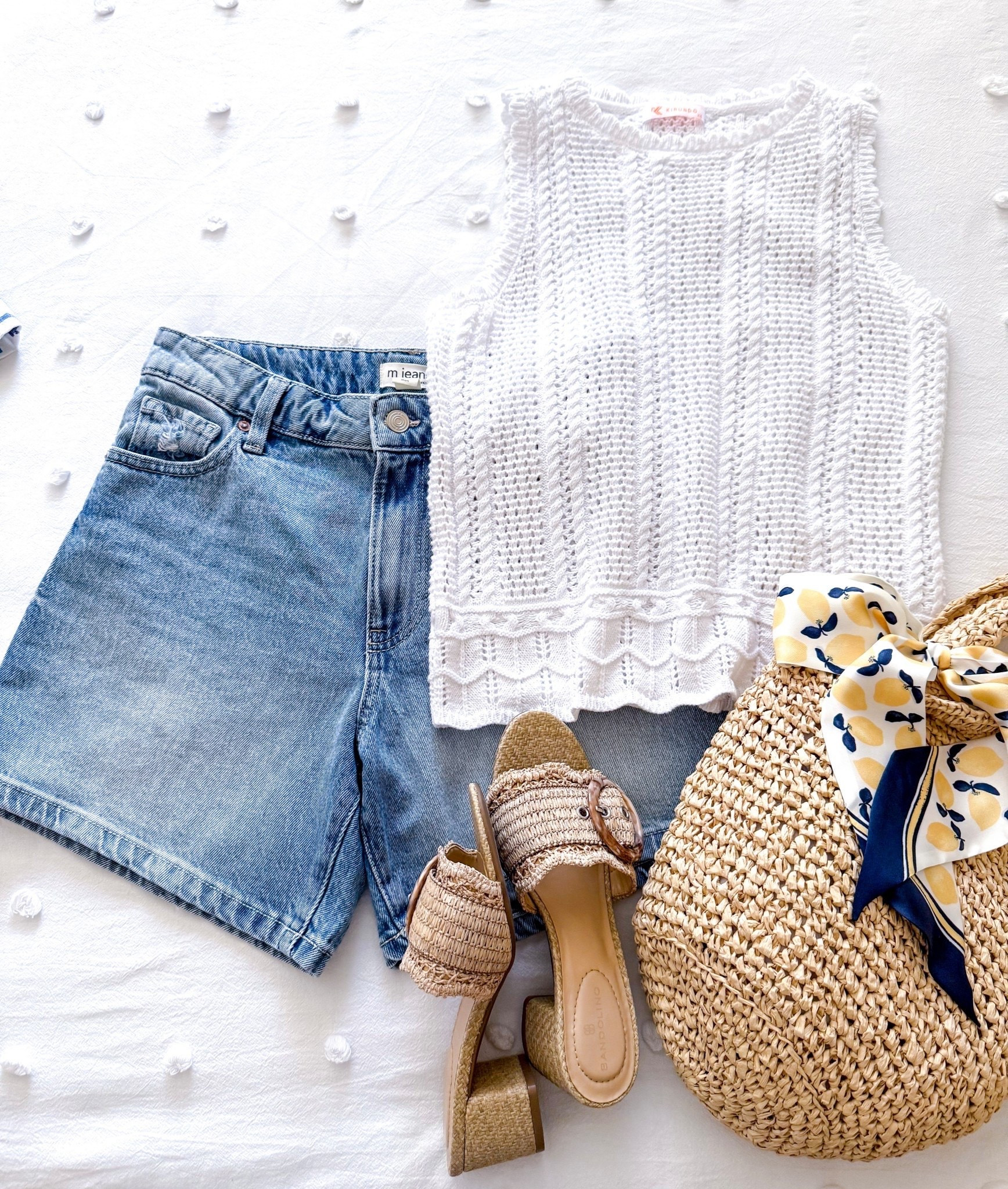 Summer outfit idea. I love this crochet tank top! It’s great for summer, you can even wear it as a cover up. Comes in lots of colors. The shorts are a must-have. Love the length.

Shorts, denim shorts, dad short, pool outfit, mom shorts, mom outfit, summer fashion, resort wear, summer bag, raffia bag, straw bag #LTKSummerEdit

#LTKFindsUnder50 #LTKShoeCrush #LTKItBag

#LTKSeasonal #LTKootd #LTKmomlife