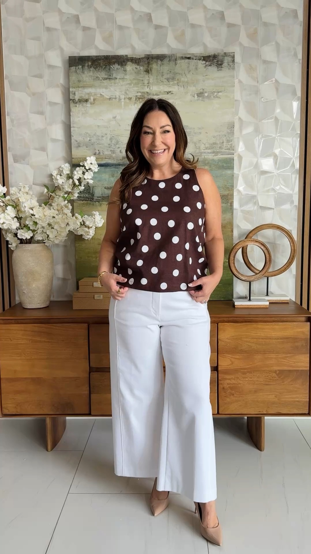Spring Workwear from Ann Taylor - wearing large in top, 12 in pants size down if inbetween in pants 

#LTKMidsize #LTKSeasonal #LTKOver40