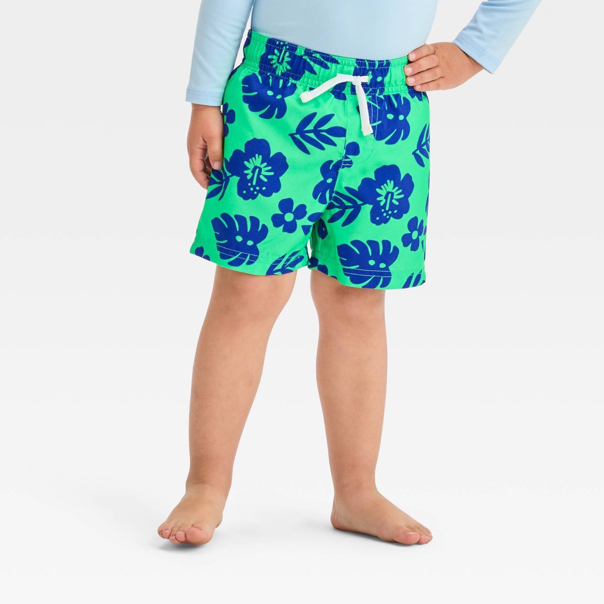 Toddler Boys' Hibiscus Floral Swim Shorts - Cat & Jack™ | Target