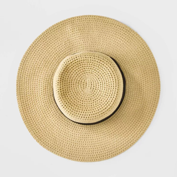 Women's Floppy Straw Boater Hat - A New Day™ | Target
