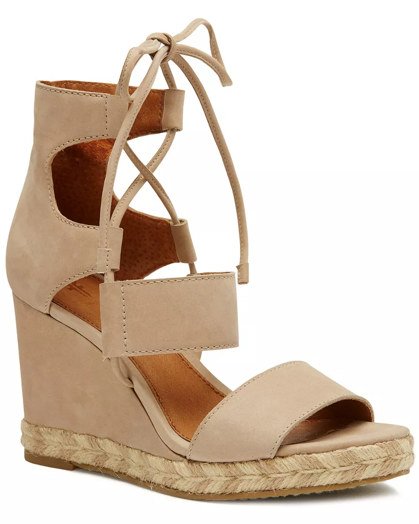 Frye Roberta Ghillie Leather Wedge curated on LTK