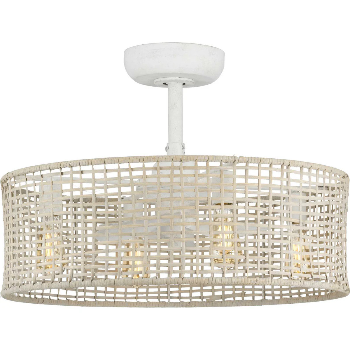 Belva 25"Ceiling Fan Cottage White | Lighting Design