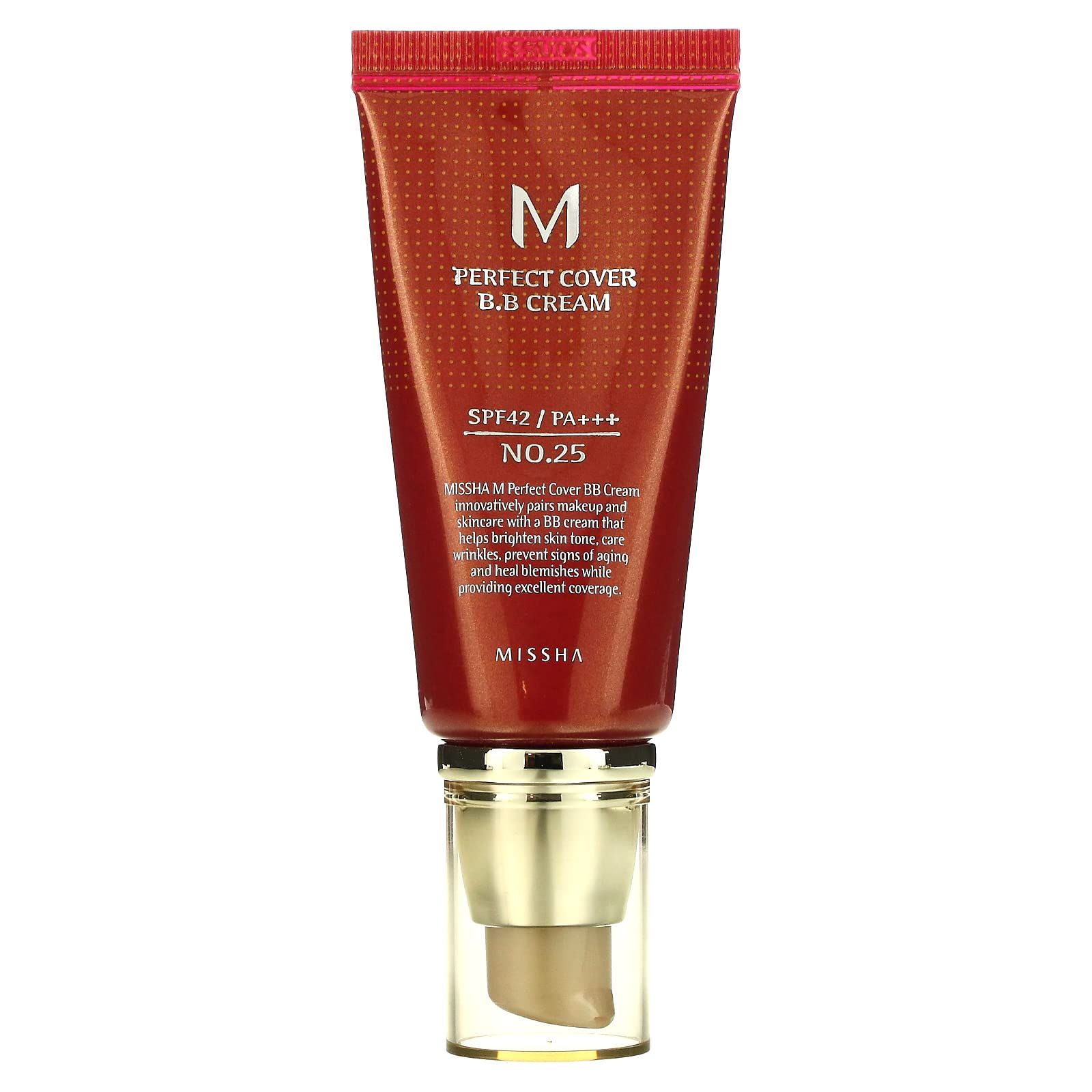 MISSHA M Perfect BB Cream No.25 Warm beige for light/medium with neutral skin tone SPF 42 PA +++ 1.6 | Amazon (US)