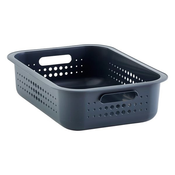 SmartStore Small Nordic Basket Charcoal | The Container Store