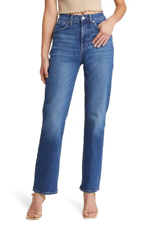 Madewell The '90s Straight Leg Jeans in Barlow Wash at Nordstrom, Size 30 | Nordstrom