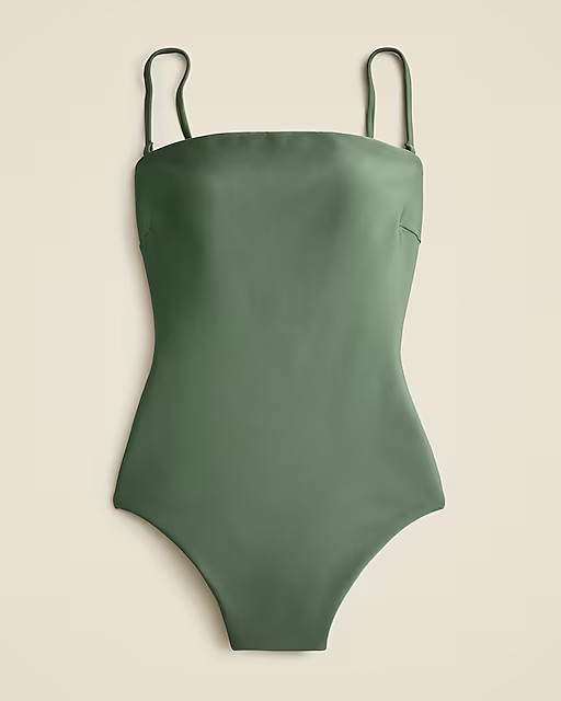 Gemma bandeau one-piece in Classic Sculpt™ | J. Crew US