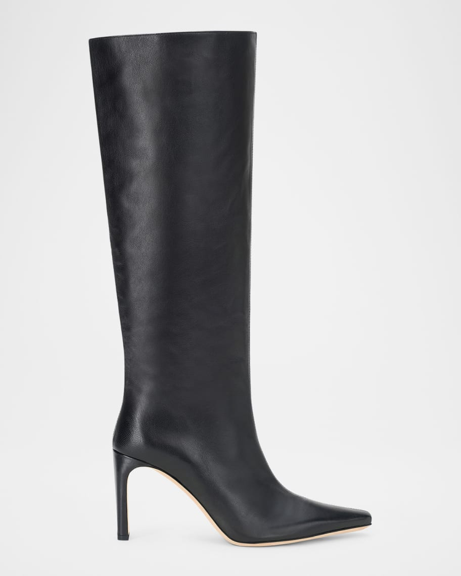 STAUD Wally Leather Knee-High Boots | Neiman Marcus