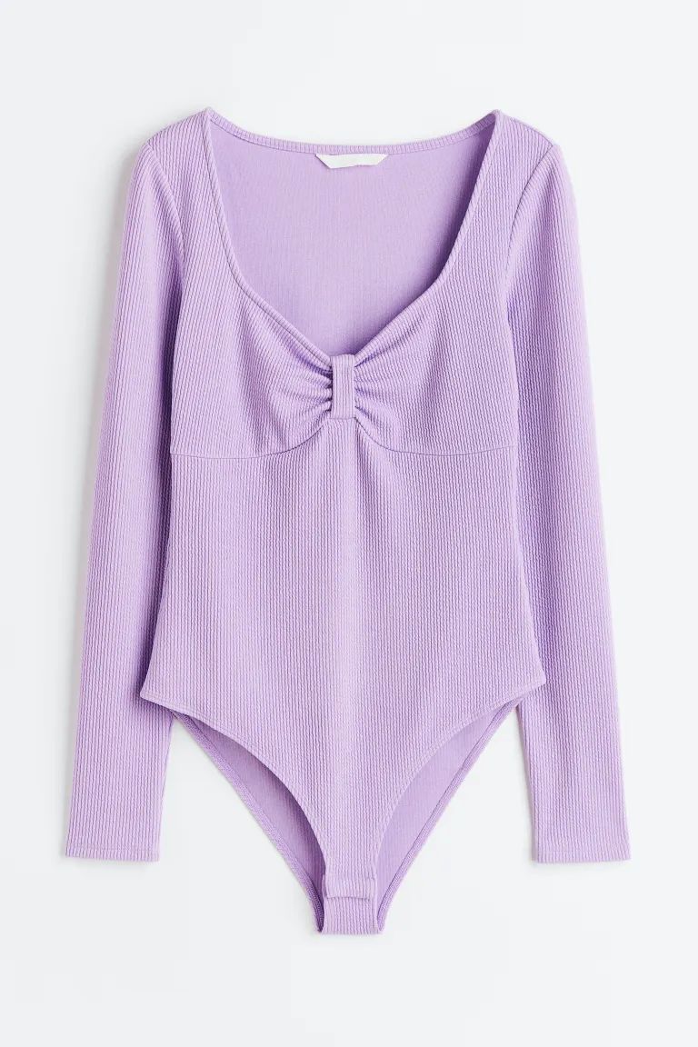 Ribbed Jersey Bodysuit | H&M (US)