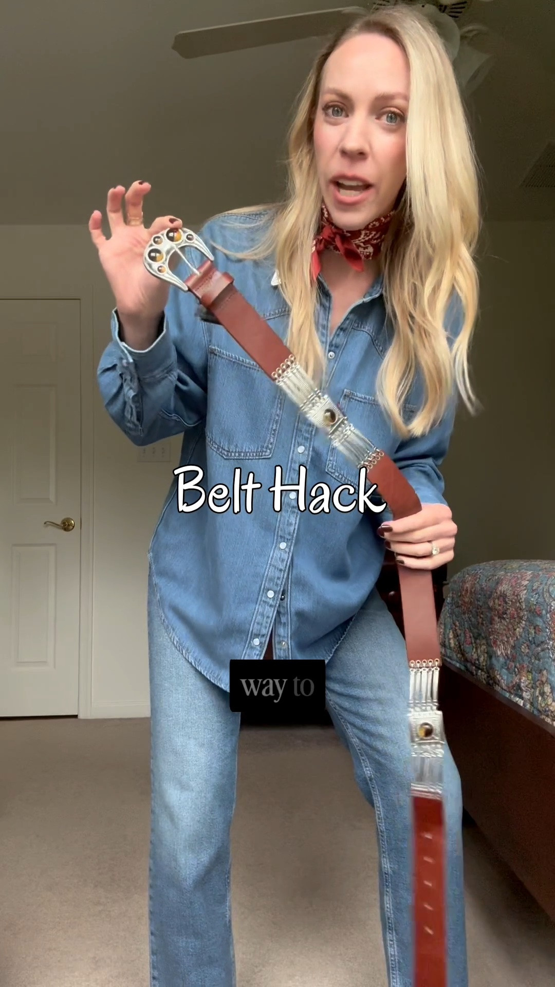 Belt hack for fall - this western belt from @Zara  is leather and under $60