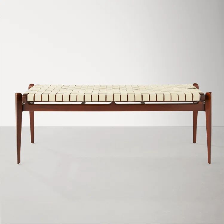 Kenan Genuine Leather Bench | Wayfair North America