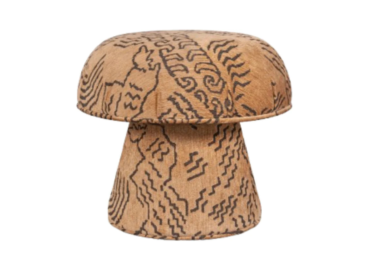 MUSHROOM OTTOMAN | Tiger | Alice Lane Home Collection