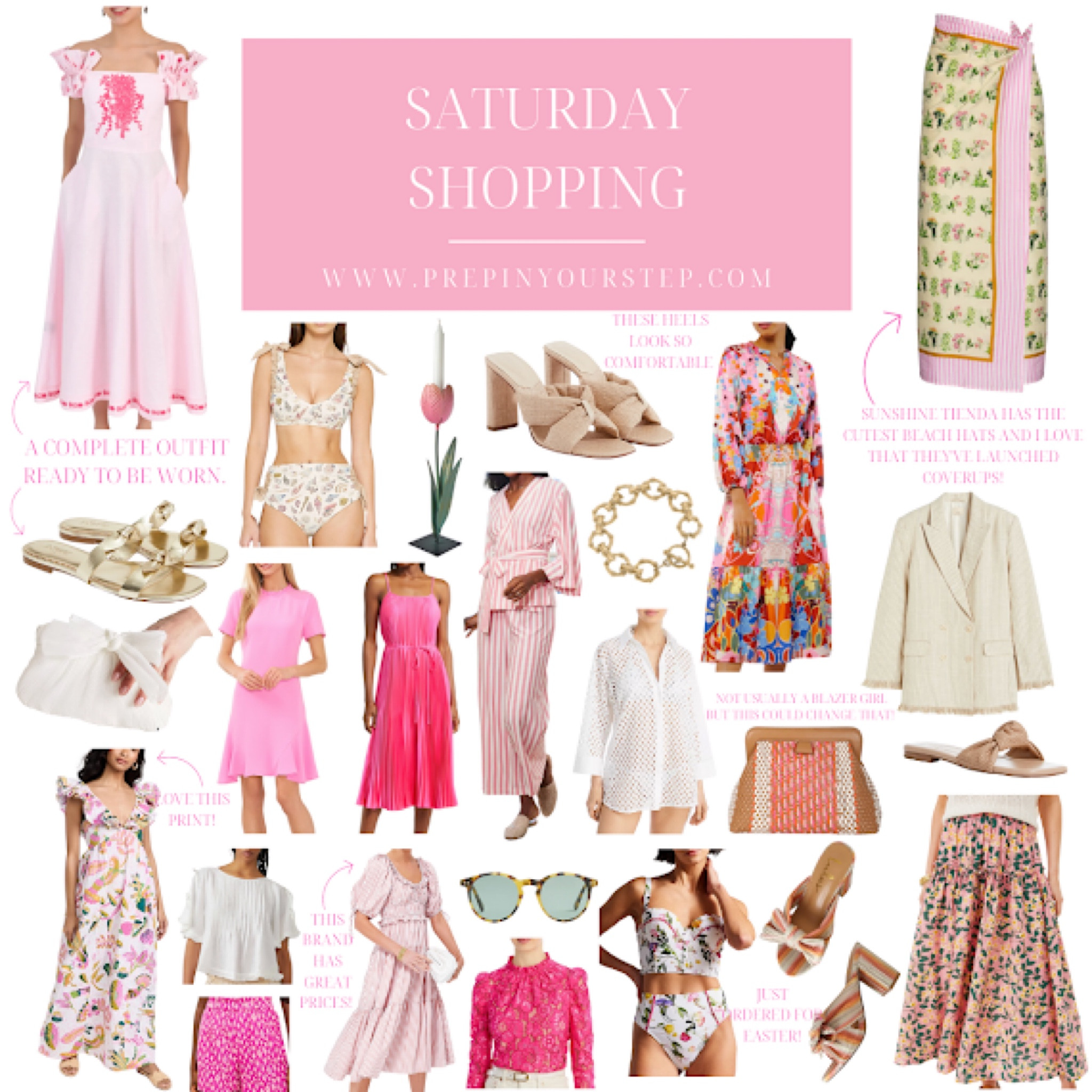 The only downside of Spring being on the horizon is that I suddenly can't stop sneezing. I've never had allergies before and am hoping I haven't just developed them! The tradeoff for bright colors, green grass, and great weather may be worth it though. You'll see lots of springy shades in yesterday’s Saturday Shopping round up which maybe should be renamed Sunday Shopping given that I always forget to share them on Saturday! 

#LTKSeasonal #LTKunder50 #LTKunder100