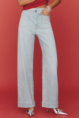 The Colette Full-Length Sparkle Jeans by Maeve | Anthropologie (US)