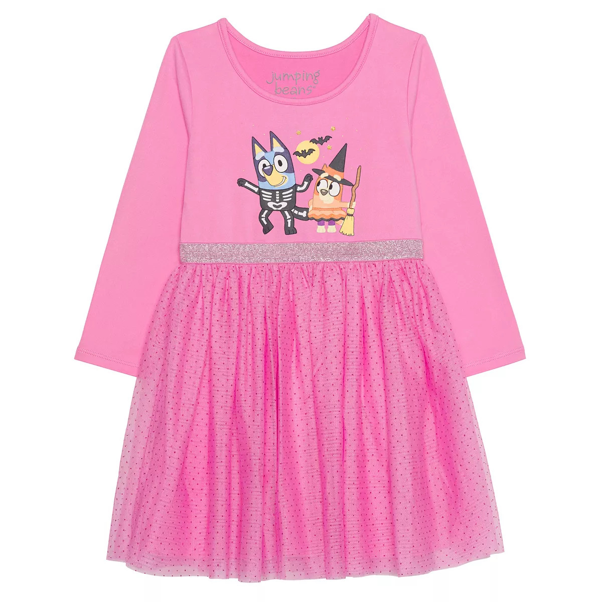 Baby & Toddler Girls Jumping Beans® Bluey Halloween Long Sleeves Dress | Kohl's