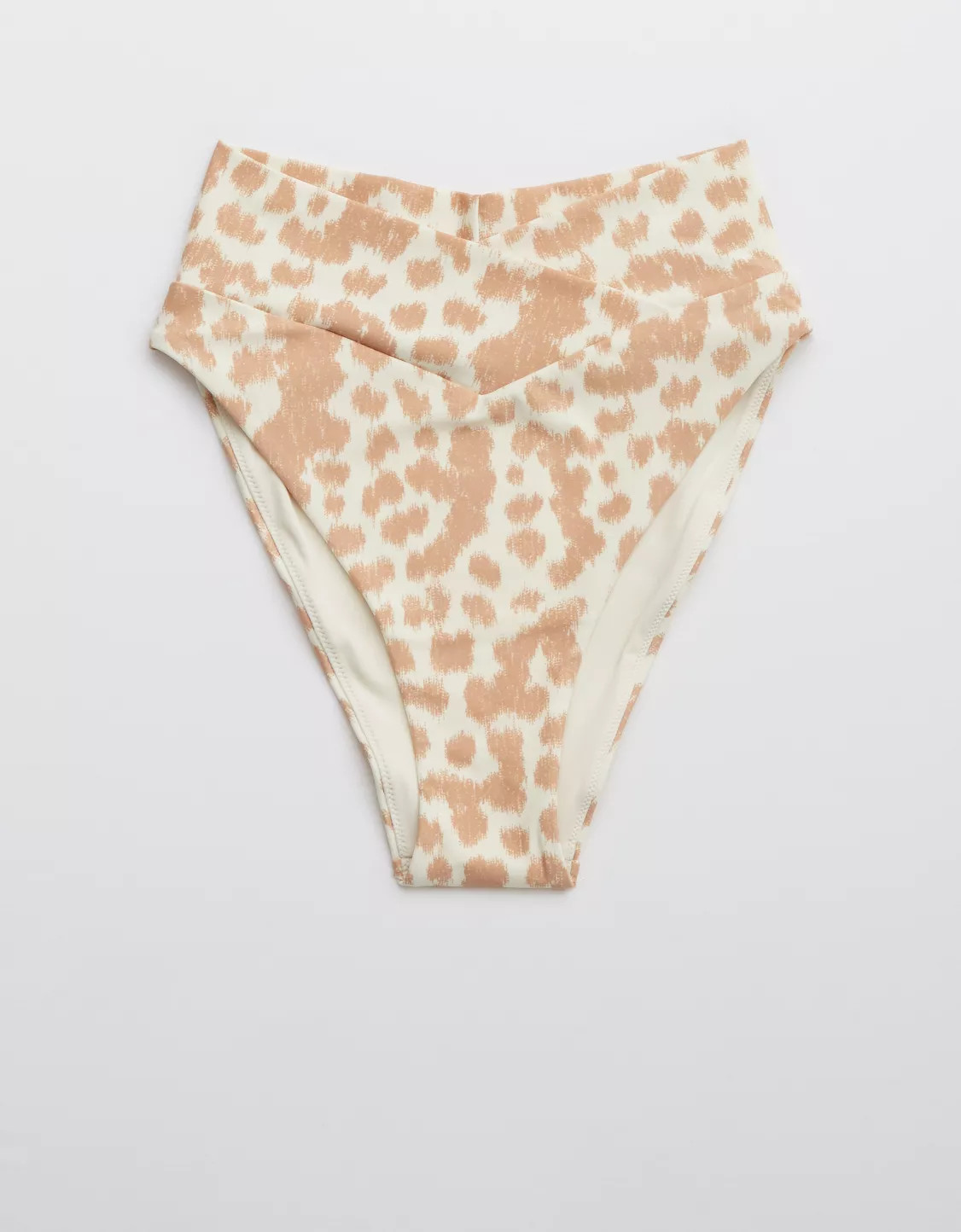 Aerie Crossover High Cut Cheeky Bikini Bottom | American Eagle Outfitters (US & CA)