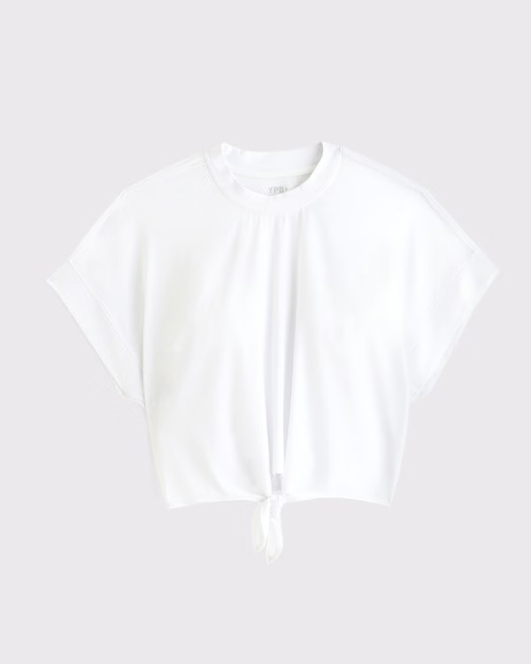 YPB Active Featherweight Tie-Front Tee | Abercrombie & Fitch (US)